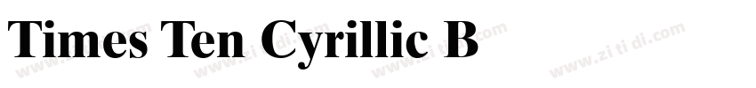 Times Ten Cyrillic B字体转换